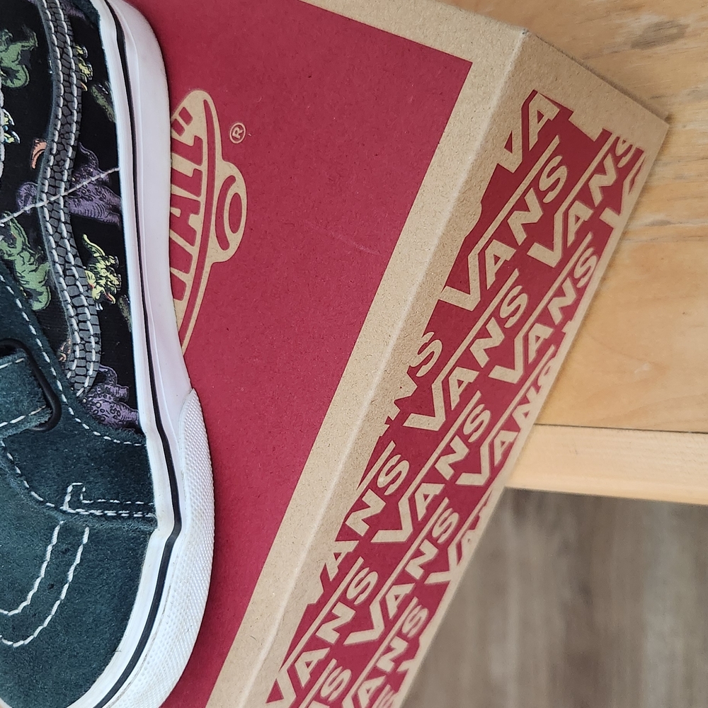 Vans Kids Black Floral Shoes